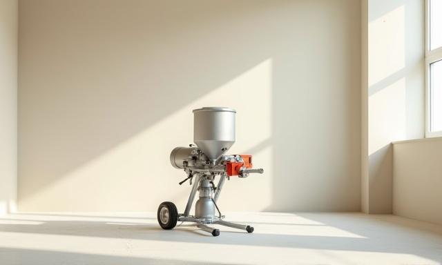 High end paint sprayer system in a modern room