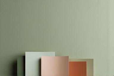 A palette of muted, earth-toned interior paints